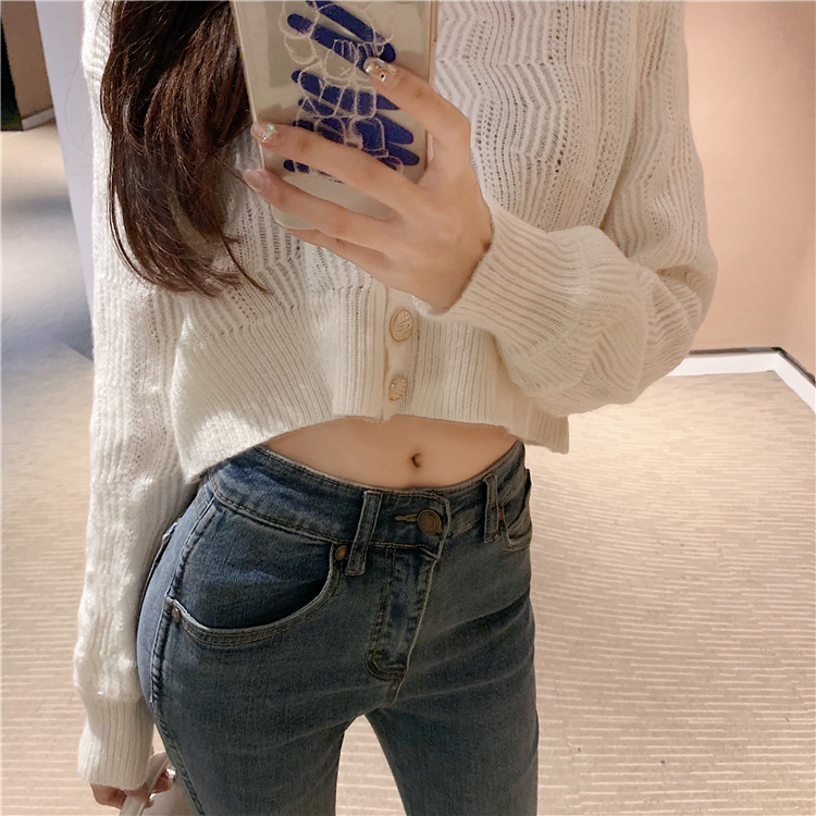 High waist Korean style flare pants all-match fashion jeans BE00538 