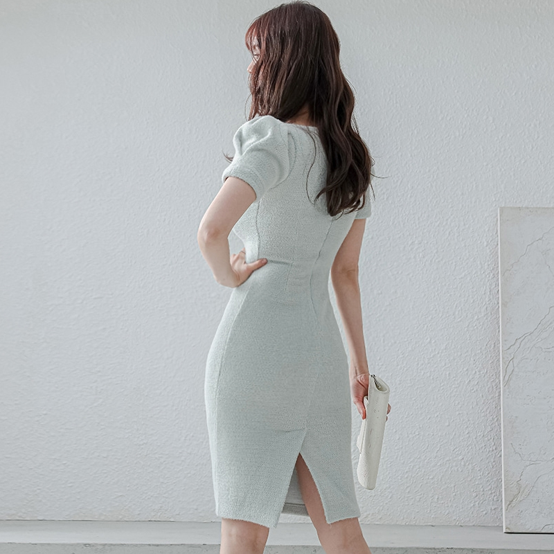 Slim package hip spring temperament Korean style dress