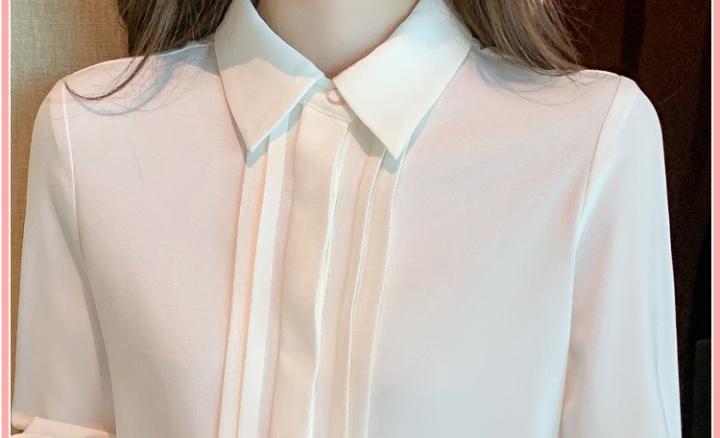 All-match white tops spring shirt for women