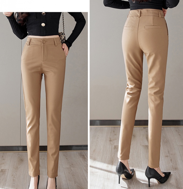 Black pencil pants high waist long pants for women