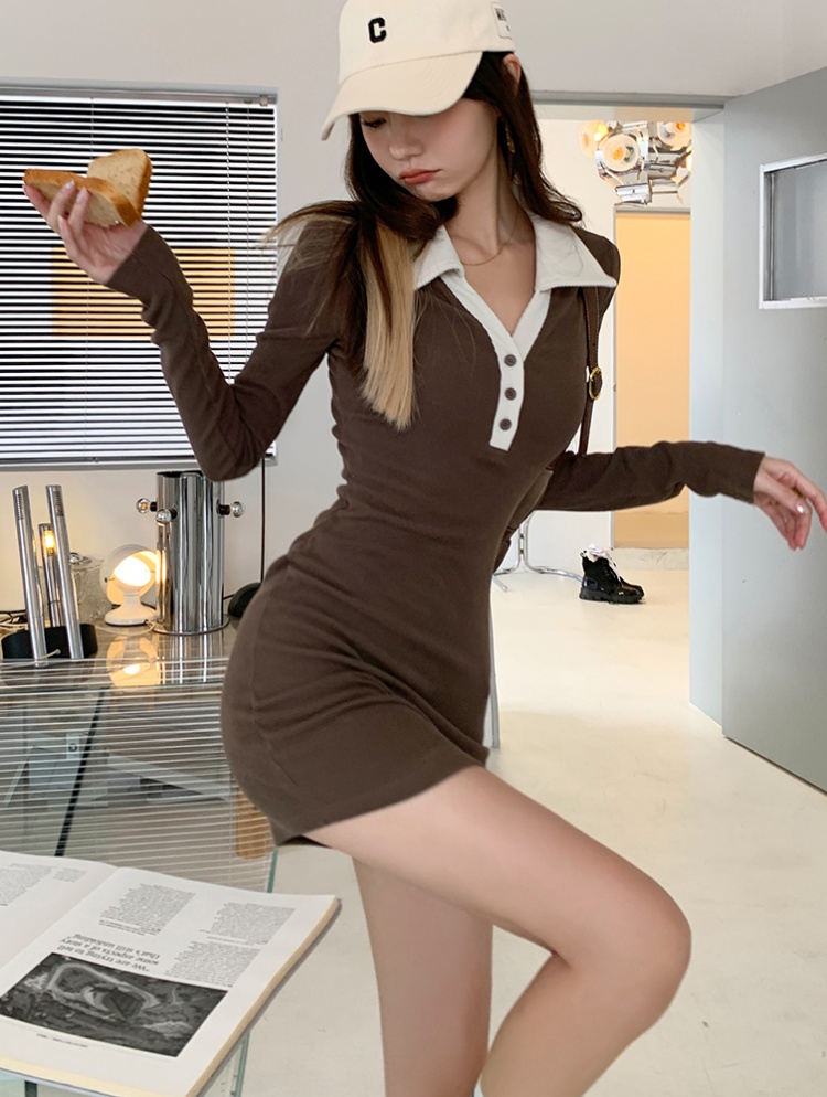 Long sleeve sexy spicegirl spring dress for women