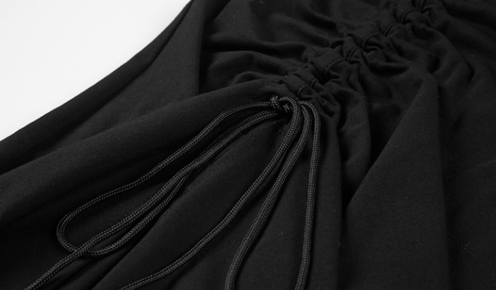 Halter black spring dress 2pcs set for women