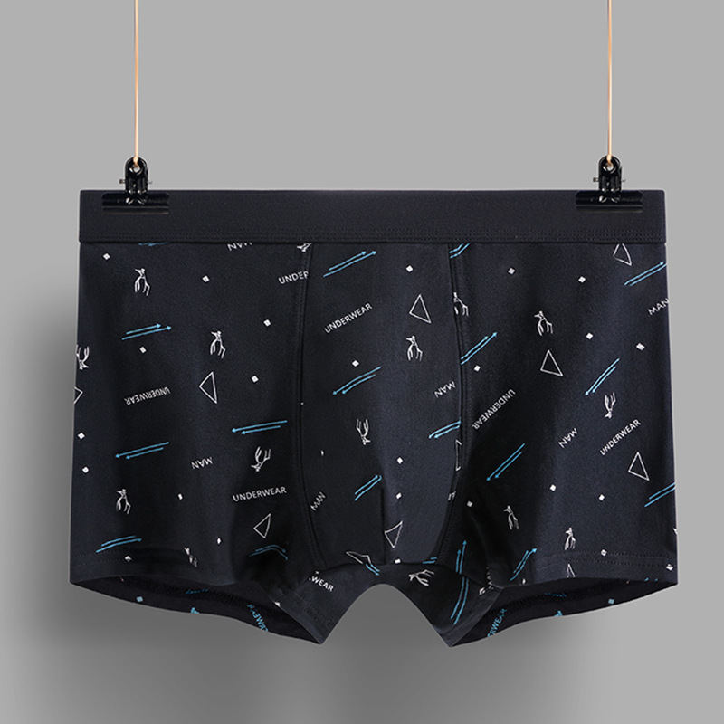 Printing boxers pure cotton briefs