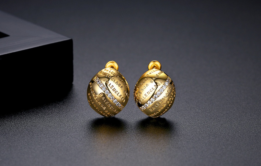 Fashion zircon stud earrings letters earrings for women