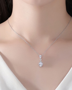 Zircon chain necklace short Korean style clavicle for women