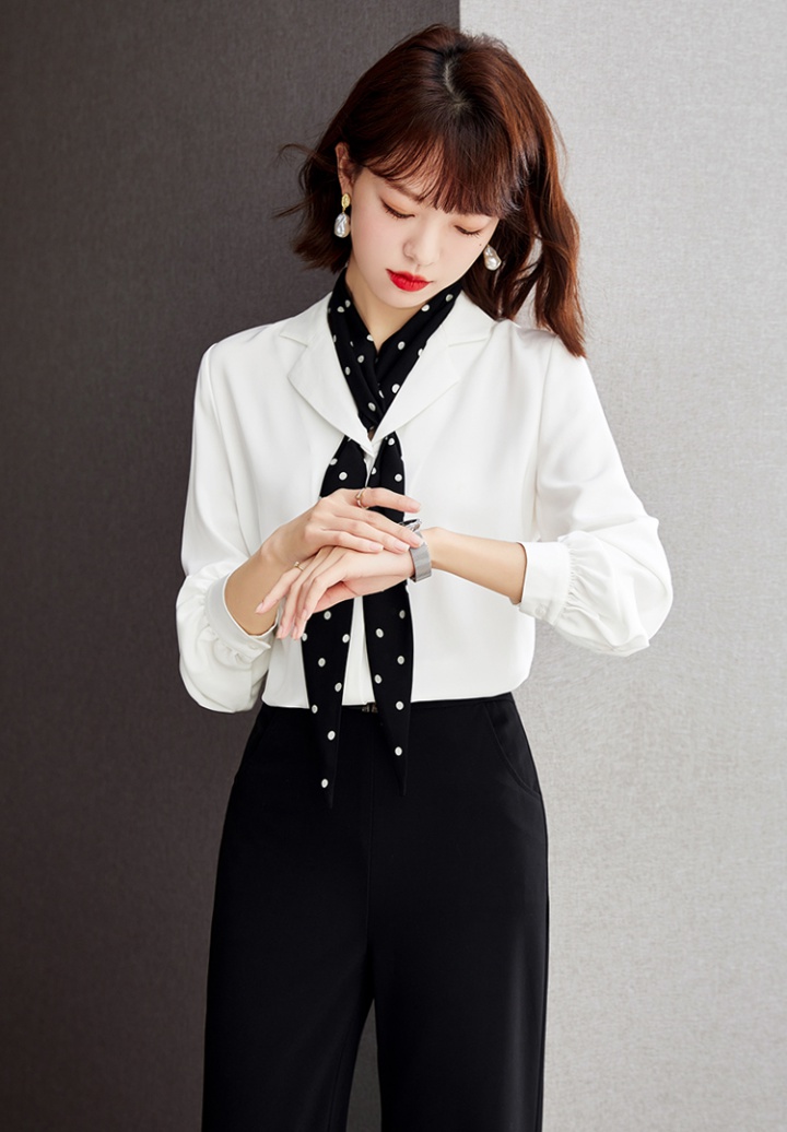 Chiffon long sleeve business suit spring shirt for women