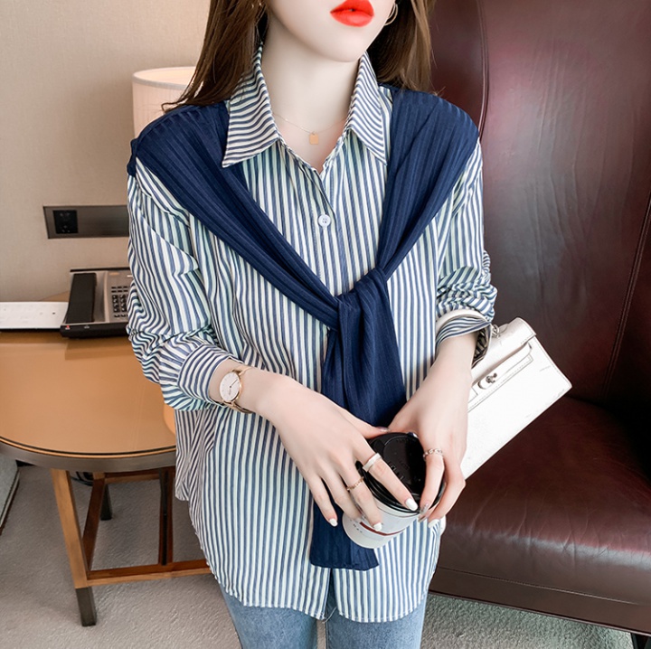 All-match Casual shirt loose spring tops for women