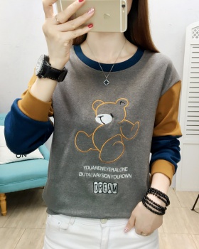 Loose Korean style fashion T-shirt all-match mixed colors tops