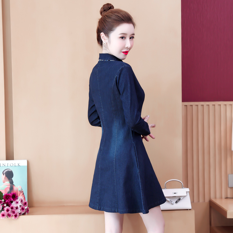 Korean style spring and autumn dress for women