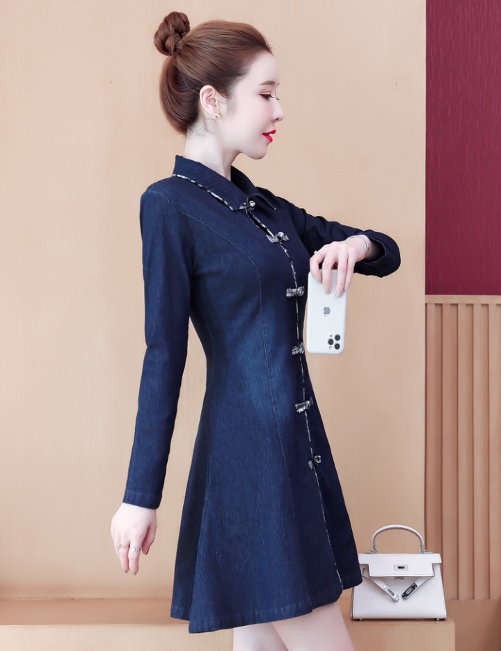 Korean style spring and autumn dress for women