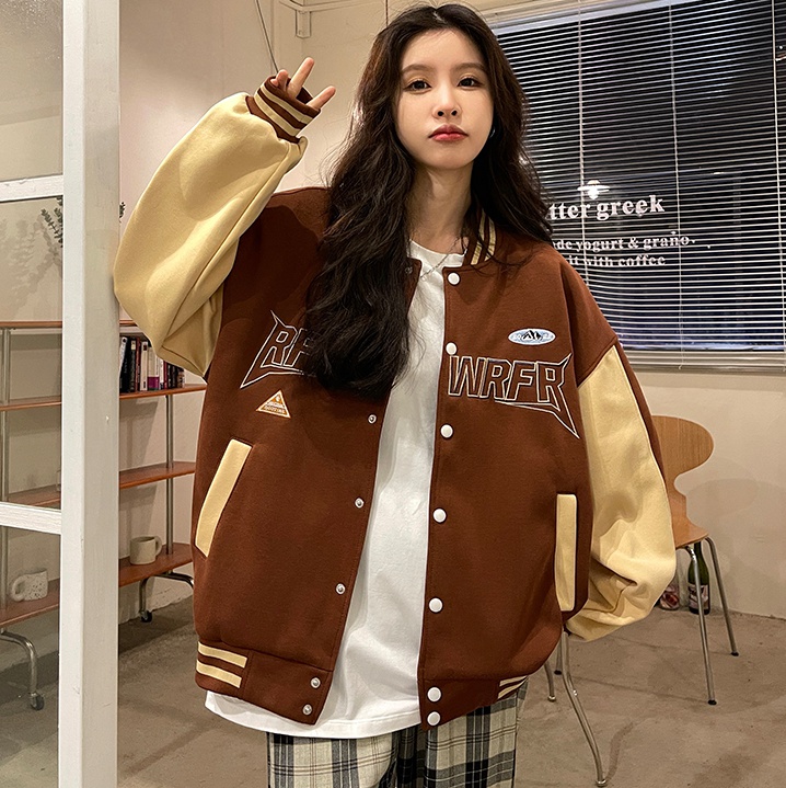 Spring mixed colors jacket student Korean style tops