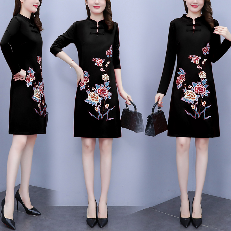 Spring slim cheongsam Korean style national style dress