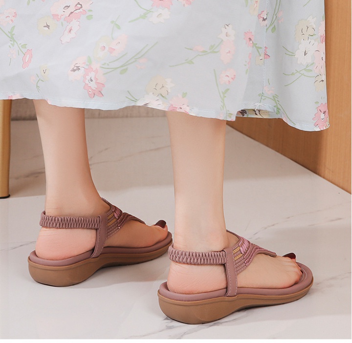 Large yard cozy beads soft sandals for women