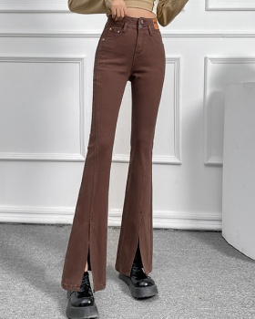 Elasticity flare pants spring and autumn jeans for women