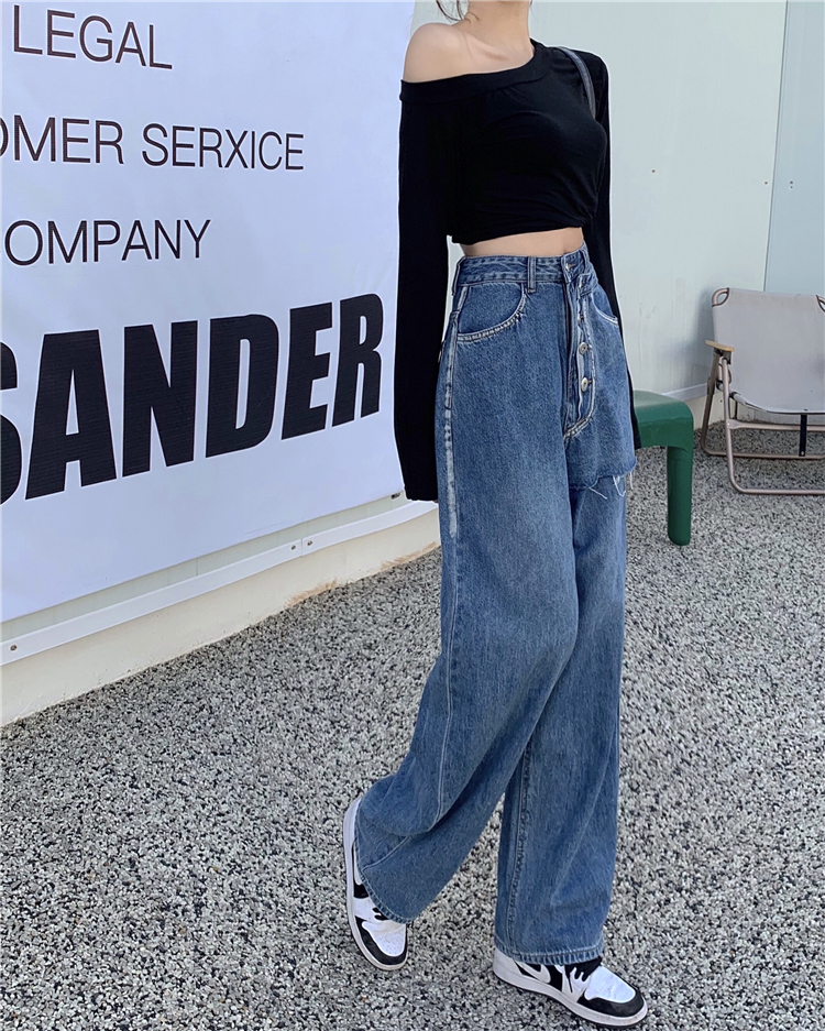 Casual Korean style long pants loose jeans