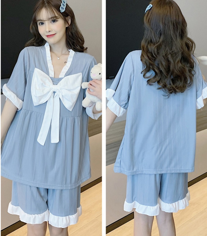 Milk silk homewear student pajamas 2pcs set for women