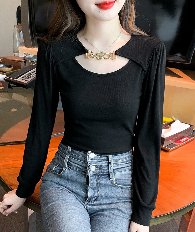 Unique Korean style Western style spring T-shirt for women