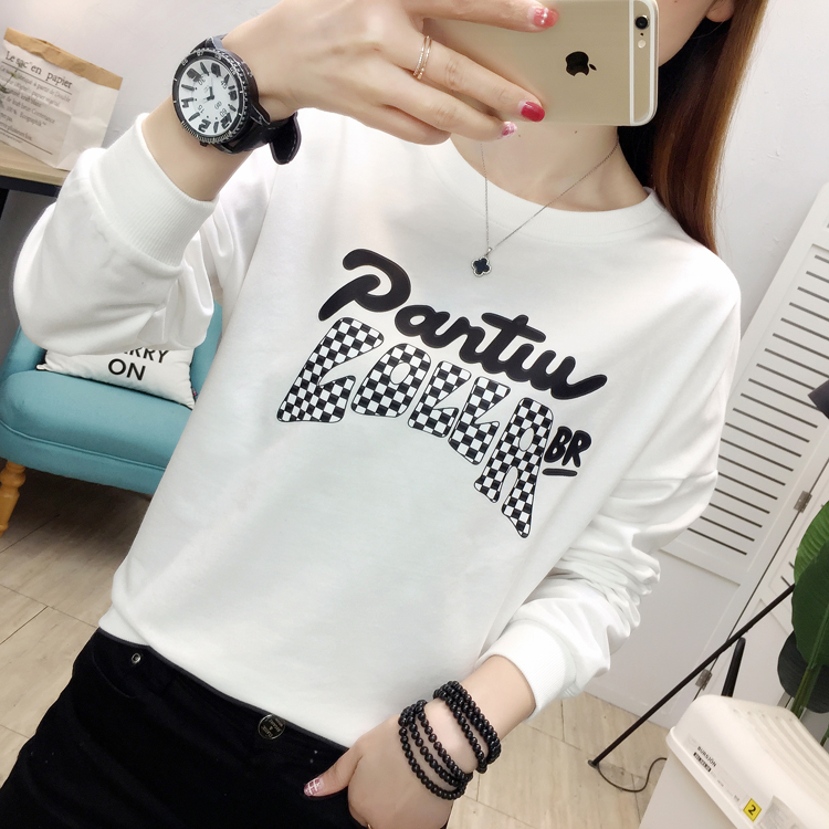 Pullover Korean style hoodie student tops for women