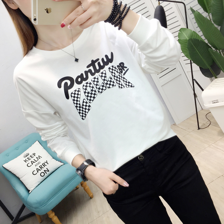 Pullover Korean style hoodie student tops for women