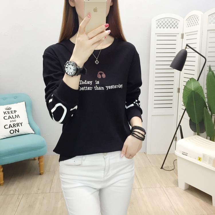 Large yard white tops round neck T-shirt for women