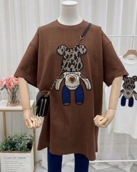 Thick autumn and winter large yard T-shirt for women