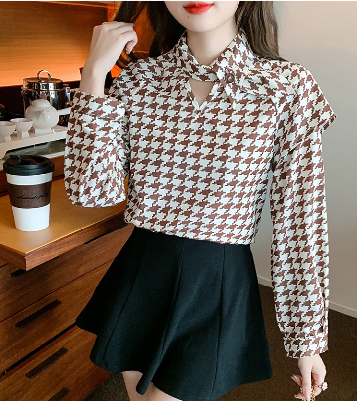 Rabbit ears Western style small shirt refinement tops