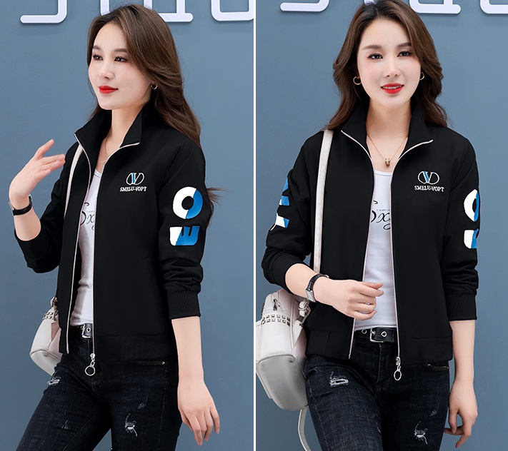 All-match hooded coat pure spring jacket for women