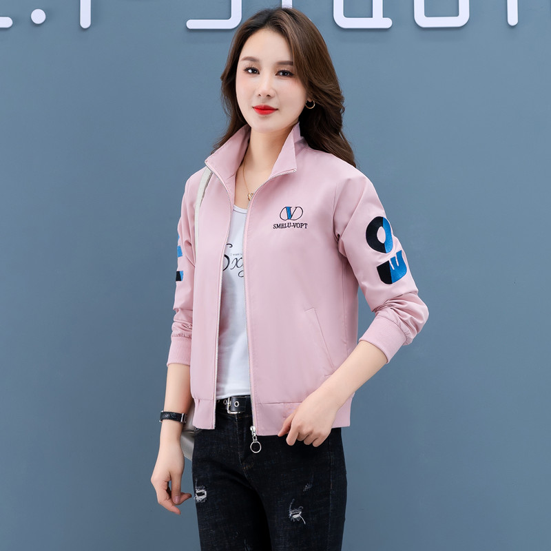 All-match hooded coat pure spring jacket for women
