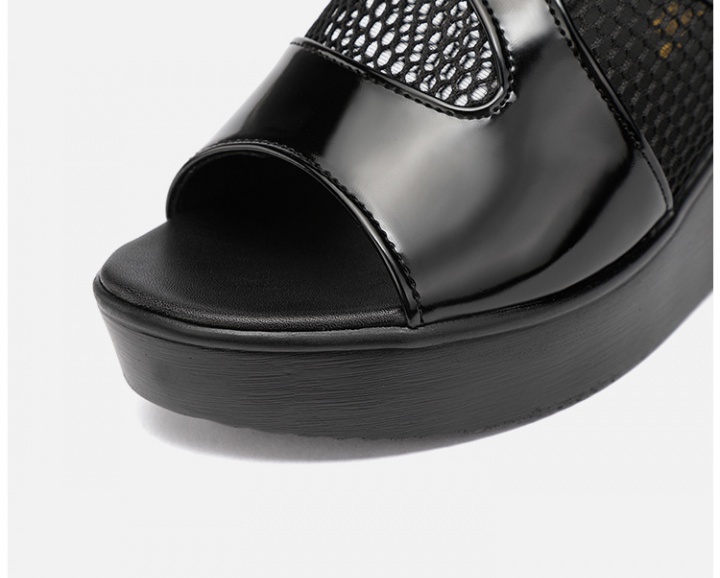 Gauze summer platform wears outside slipsole sandals