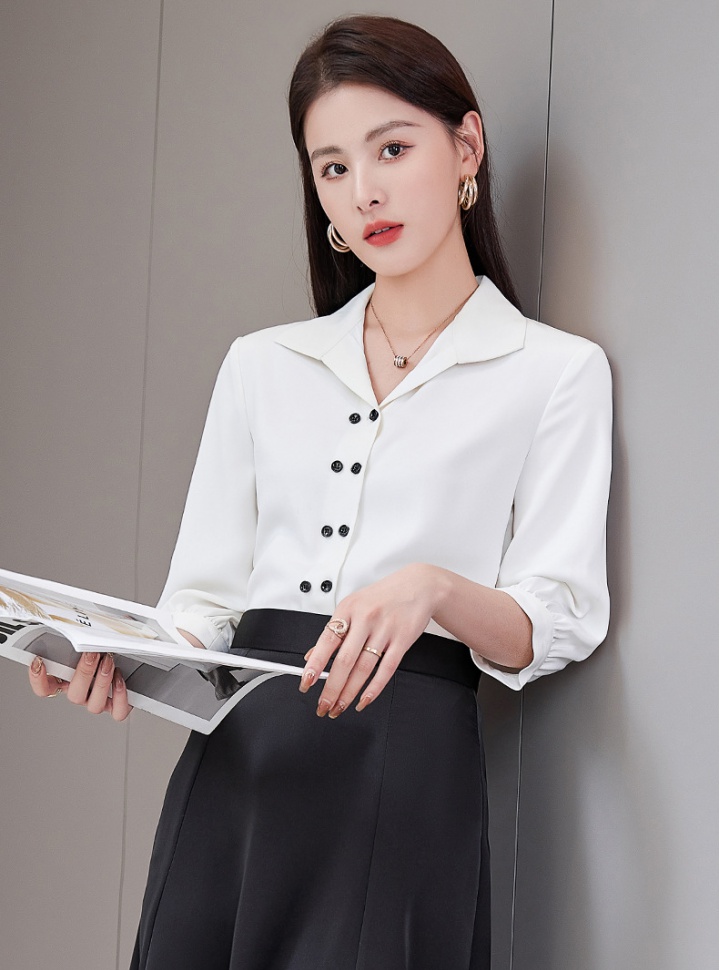 Fashion business suit thin shirt 2pcs set for women