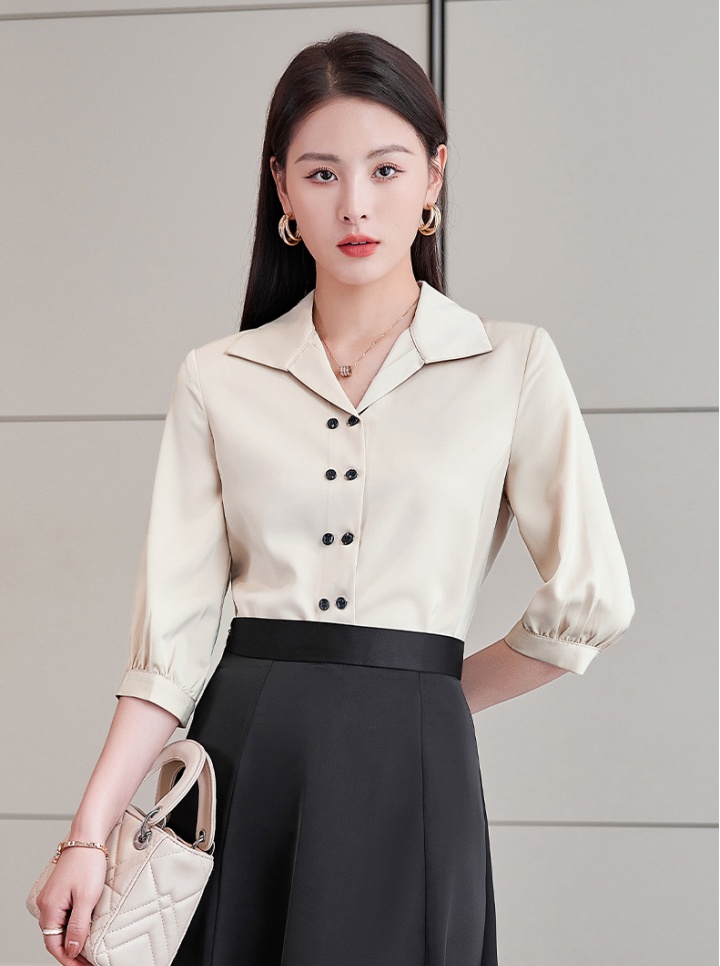 Fashion business suit thin shirt 2pcs set for women