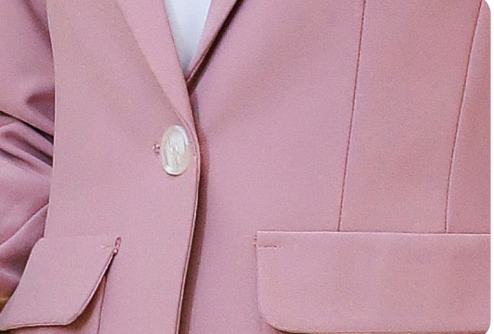 Commuting loose seven tenths business suit pure pink coat