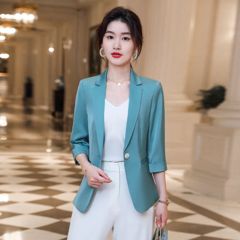 Casual cardigan short business suit for women