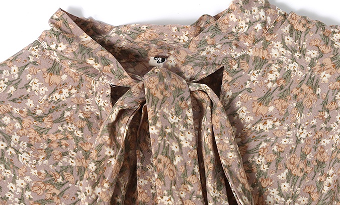 Slim long sleeve waistcoat floral dress 2pcs set