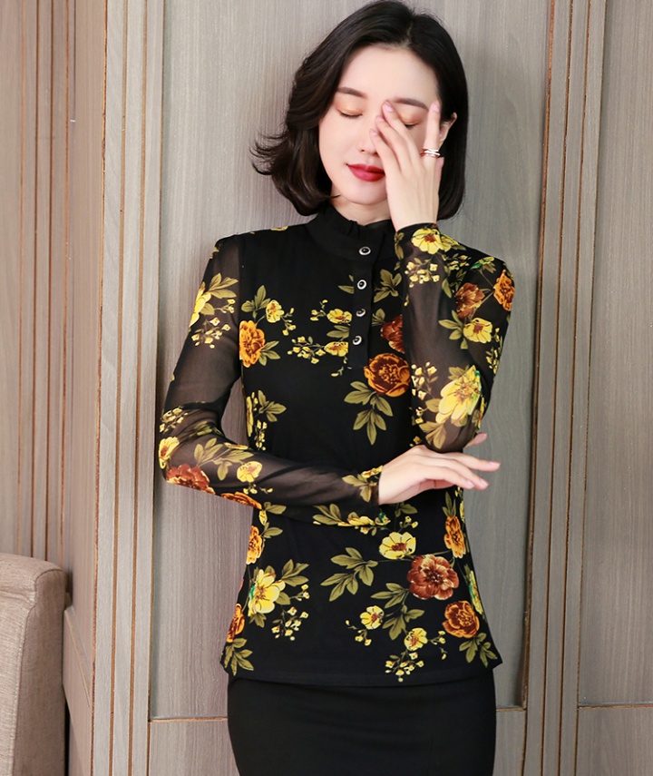 Korean style tops spring bottoming shirt