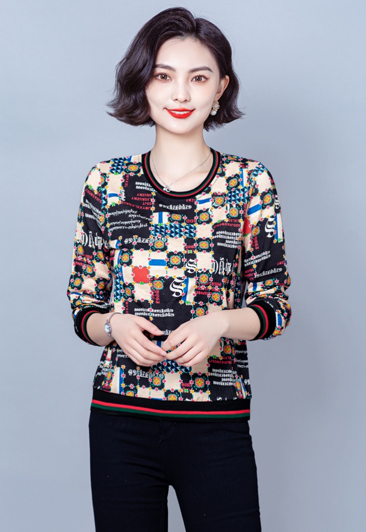 Large yard bottoming shirt long sleeve tops for women