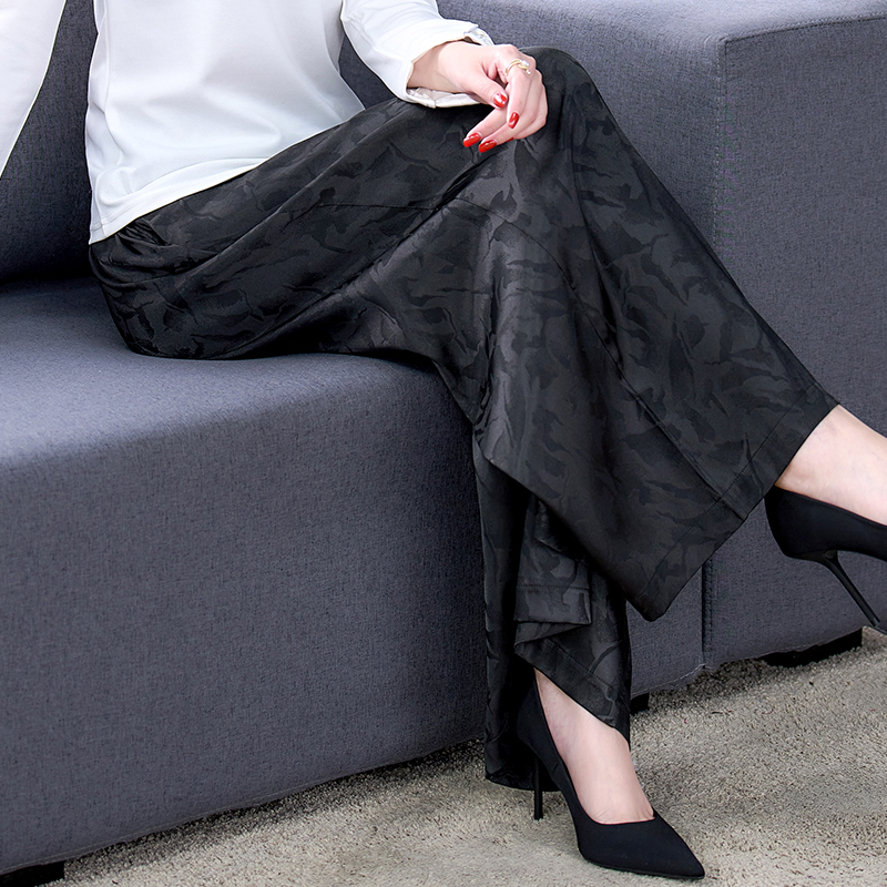 Embroidery all-match culottes retro casual pants