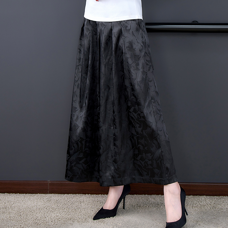 Embroidery all-match culottes retro casual pants