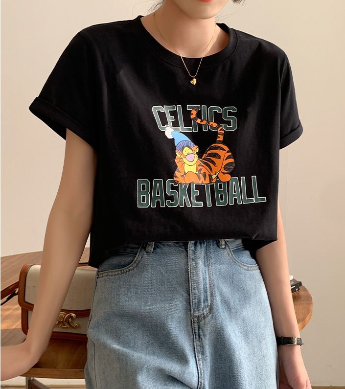 Spring and summer T-shirt all-match tops for women