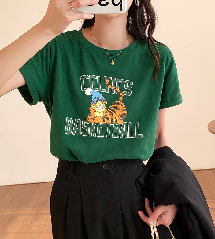 Spring and summer T-shirt all-match tops for women