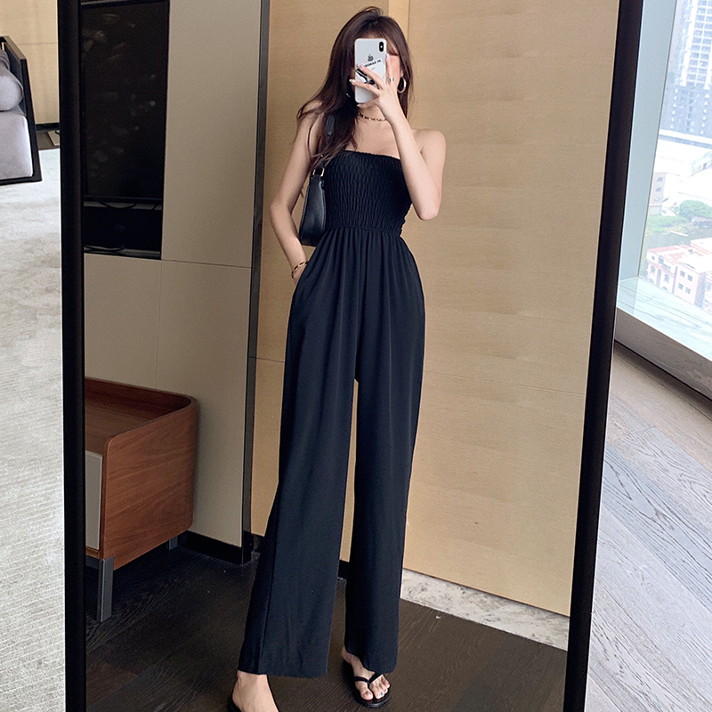 Spring and summer slim Casual high waist jumpsuit for women