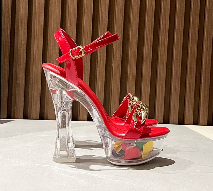 High-heeled high-heeled shoes thick platform