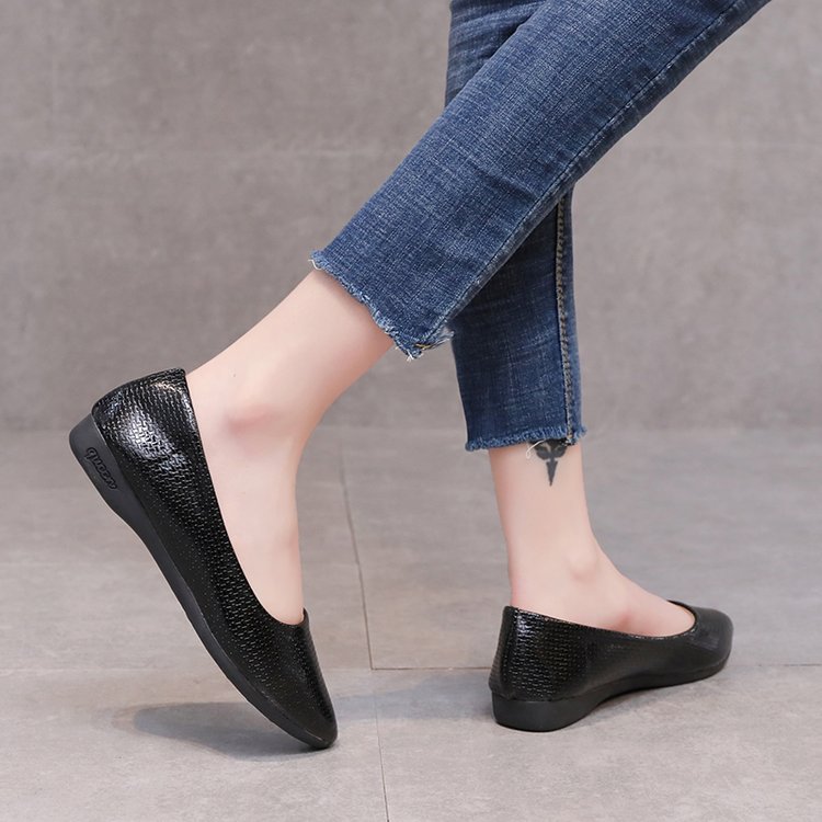 Pointed low shoes spring and autumn flattie for women