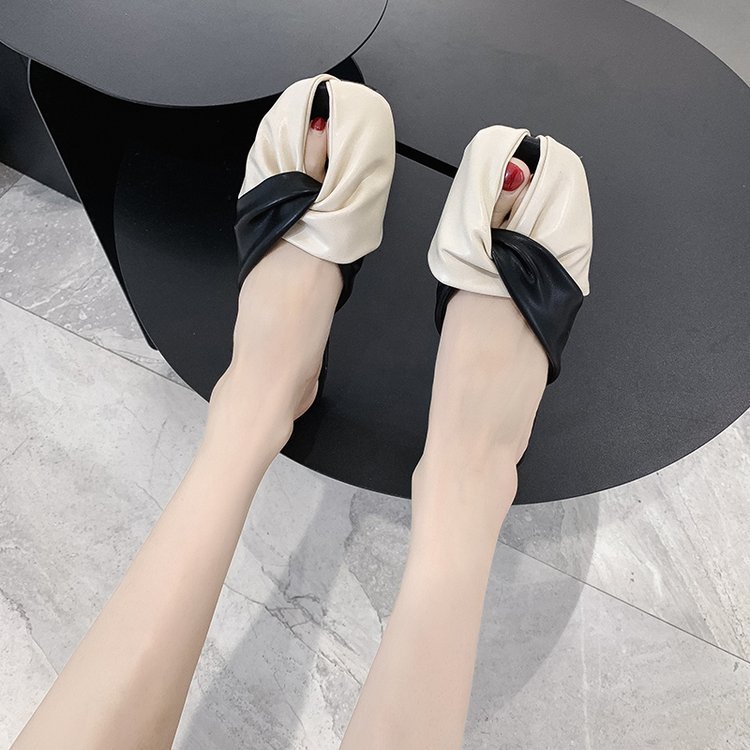 Summer flat Korean style slippers for women