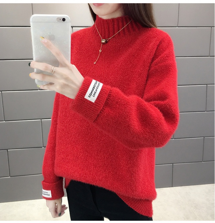 Autumn and winter knitted sweater Korean style tops