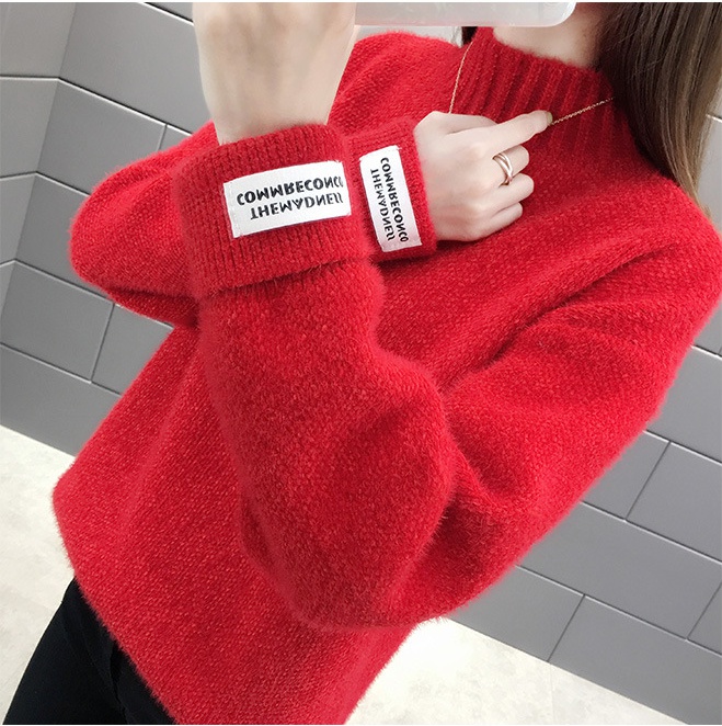 Autumn and winter knitted sweater Korean style tops