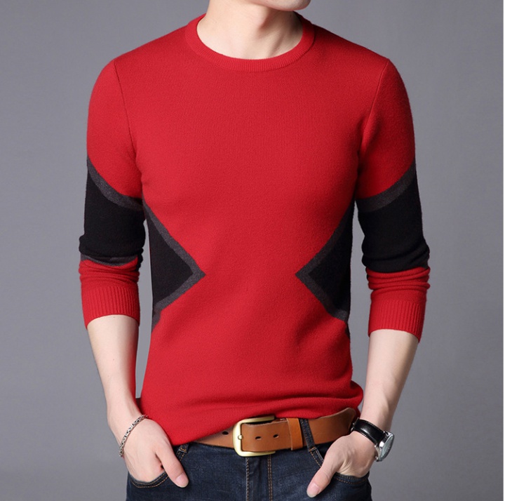 Winter round neck handsome doll shirt wool loose shirts