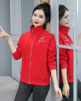 Embroidered windbreaker spring coat for women