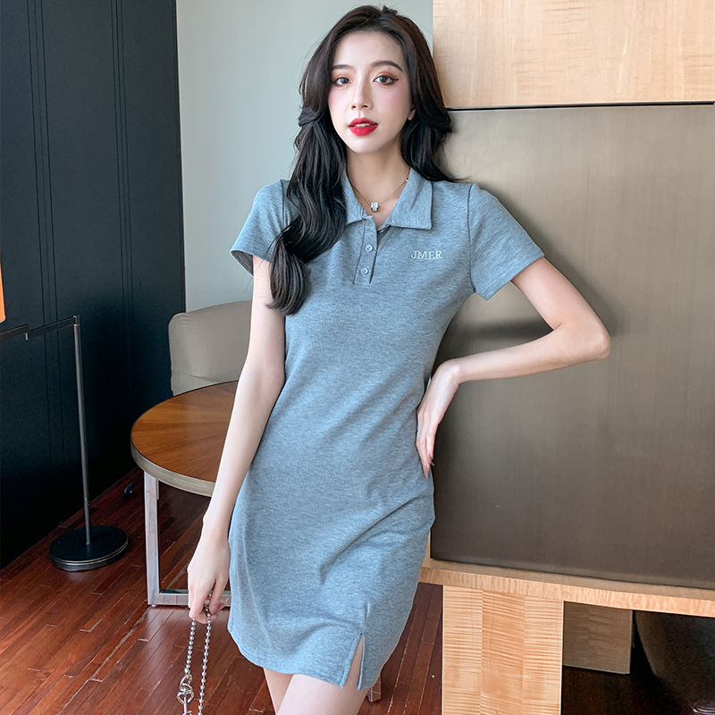 Short sleeve slim summer T-shirt Casual fashion dress