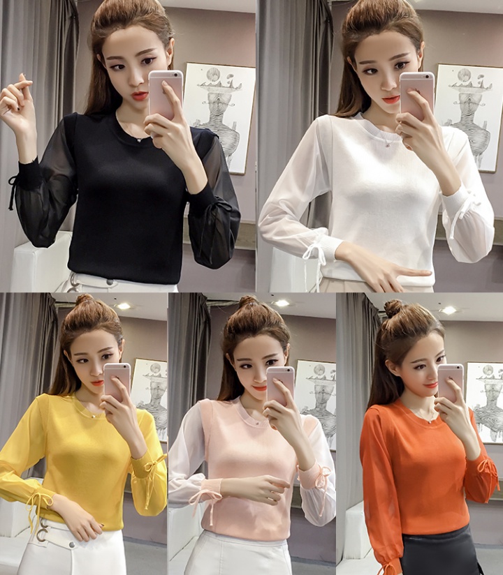 Spring and summer bottoming shirt long sleeve tops